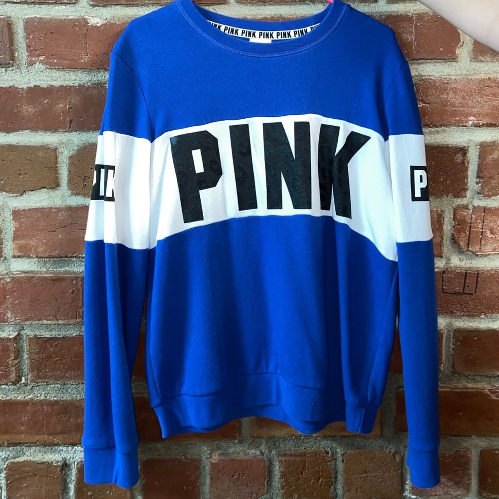 Victoria’s Secret PINK leopard reflective crewneck